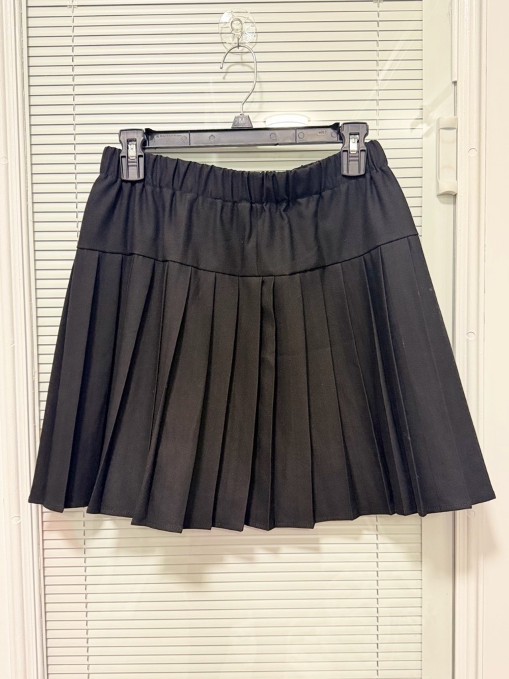 Black Pleated Mini Skirt - Women's